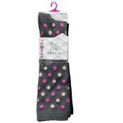 Wholesale - 2pk S/M LADIES FASHION BLACK PATTERN COMPRESSION SOCKS C/P 60, UPC: 194587069625